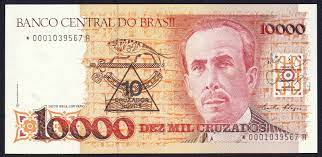 Online exchange rate calculator between usd and brl with extended datas. World Banknotes Coins Pictures Old Money Foreign Currency Notes World Paper Money Museum Brazil 10 Cruzados Novos On 10000 Cruzados Banknote 1989 Carlos Chagas