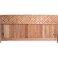 Bamboo fence with lattice top panels are perfect for adding an oriental flair or tropical feel to patios, gardens and verandas, or if you want to be creative, this design can also be used as a divider for spaces providing both functional and decorative uses. 4 Ft H X 8 Ft W Redwood Lattice Top Fence Panel 01387 The Home Depot