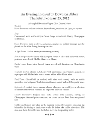 A Sample Edwardian Upper Class Dinner Menu Dinner Menu Edwardian Eden Book