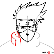 It's simple!simply subscribe us for more drawing tutorial. How To Draw The Face Of Kakashi Hatake Naruto Sketchok Easy Drawing Guides