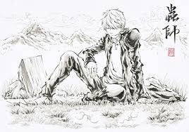 Anime Today The Proverbial Wisdom Of Mushishi Beneath The Tangles Anime Drawings Boy Anime Japanese Artists