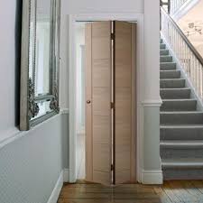 Free Up Space Behind A Doorway By Installing This Bifold Panel Which Is Available In A Choice Of Siz In 2020 Folding Doors Interior Bifold Doors Folding Bathroom Door