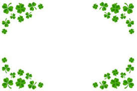 Vector Clover Frame Template Isolated In White Background Saint Patrick S Day Background Template Frame Template Background Templates White Background