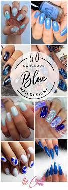 Next we have a stunning nail idea that will wow everyone! 50 Stunning Blue Nail Designs For A Bold And Beautiful Look In 2021