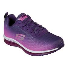 womens skechers skech air element trainer purple pink