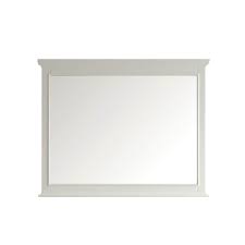 Unfortunately, given our space, there is no room for the sconces. Piedmont 60 Inch Rectangular Bathroom Vanity Framed Wall Mirror In White 60 Inches Overstock 32246065