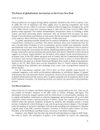 Pdf The Future Of Globalisation Neo Fascism Or The Green New Deal
