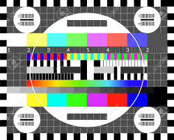 Retro Tv Test Screen Old Calibration Chip Chart Pattern