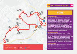 Bas muafakat johor (bmj) perkhidmatan bas muafakat johor (bmj) merupakan perkhidmatan bas percuma yang disediakan oleh kerajaan negeri johor dan pihak berkuasa tempatan. Bas Muafakat Johor P203 Route Map Land Transport Guru