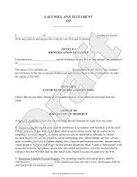 A will provides the testator with the ability to choose who inherits certain portions of their. Free Legal Will Online Template With Sample Will And Testament Last Will And Testament Letter Templates
