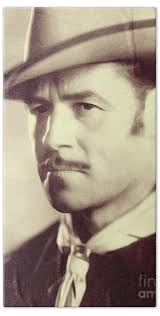 Jack Holt, Western Actor Bath Towel by Esoterica Art Agency