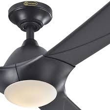 The stylish metal frame features an art deco inspired. Westinghouse Techno Ii 72 Inch Three Blade Indoor Dc Motor Ceiling Fan Black Finish With Dimmable L