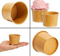Juvale Disposable Paper Ice Cream Cups - Leak-Resistant Coating & Gelato  Cups - 5 oz Portion Control & Ice Cream Bowls - Bulk 100 Pack of Sundae Bar  ...