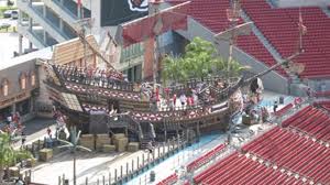 Buccaneers Fanfest The ship was commissioned by the tampa bay buccaneers to help publicise their clash with the chicago bears at wembley in 2011.