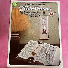 Check spelling or type a new query. Vintage 80 S Cross Stitch Leaflet 117 Ann Evans Quotes Bible Verses Patterns Ebay
