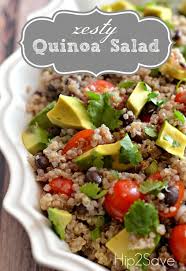 Zesty Cilantro Lime Quinoa Salad Recipe Hip2save Lime Quinoa Salad Recipes Lime Quinoa