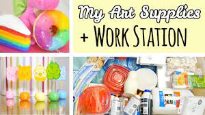 In 2015, she has published the art journal create this book which was inspired by her various. All My Art Supplies Work Station Tour Art Crafts Squishies Youtube