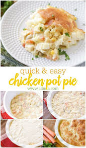 Easy Chicken Pot Pie Made With Bisquick Lil Luna Recipe In 2020 Easy Chicken Pot Pie Recipe Easy Chicken Pot Pie Chicken Pot Pie