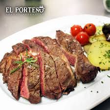 Bife De Ternera A La Parrilla De El Porteno Lomo Alto Carnes A La Parrilla Asador Argentino Lomo Alto