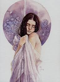 Thy Glimmering Eyes By Gavenia Art Watercolor Portraits Drawings