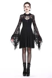 Elegant Gothic Lace Up Lacey Knitted T Shirt Dw210 Punk Dress Goth Dress Gothic Prom Dress