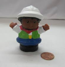 Fisher Price Little People BOY MICHAEL SAFARI JUNGLE ZOO GUIDE in White Hat