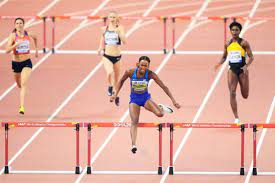 Norwegian karsten warholm runs a stunning men's 400m hurdles race to obliterate his previous world record and take gold at tokyo 2020. Report Women S 400m Hurdles Iaaf World Athletics Championships Doha 2019 Report World Athletics