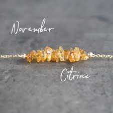 Raw Citrine Necklaces For Women Dainty Citrine Necklace Etsy Raw Citrine Necklace Citrine Necklace Raw Crystal Necklace