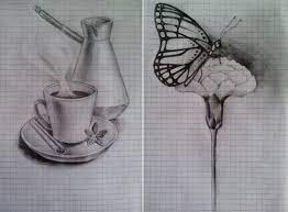 Această linie împarte imaginea pe care o ai în față în două. Desene Pe Celulele Dintr Un Caiet Pentru IncepÄƒtori In Creion Nou Dificil Pentru Un Jurnal Personal Mic 3d