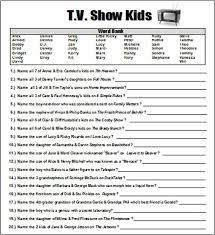 Getting rid of your old tv set will create space for the new. Tv Show Kids Trivia Baby Shower Game Word Document I Made To Print Caleb Michelle S Favorite Chi Kids Baby Shower Games Baby Shower Christmas Baby Shower