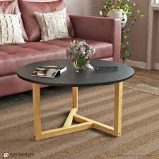 Small round coffee table bedside table tea fruit service plate tray sofa side table home furniture living room coffee tables. Lillie Mdf Round Coffee Table Decornation