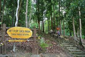 Berada di tengah hutan dan cukup tersembunyi, memang air terjun pandan kowang. Cantik Air Terjun Sungai Pandan Kat Kuantan Je Libur