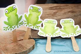 Try looking at patterns for a facet table or perhaps a sideboard. Five Green Frogs Printable Puppets Picklebums
