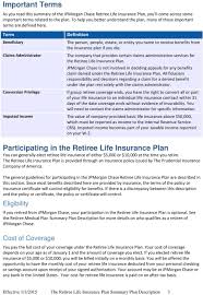 A whole life policy essentially has two values: The Retiree Life Insurance Plan Pdf Free Download