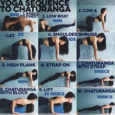Yoga Sequence To Chaturanga Whether You Can Or Cannot Yet Do A Push Up Tricep Yoga Sequences Erica Tenggara Yoga Yoga Benefits