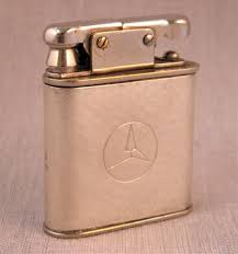 Seltenes Gama 900 Silber Mercedes Benzinfeuerzeug Deutschland 1930 Vintage Lighter Feuerzeug Feuerzeug Vintage Silber