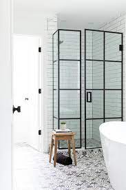 For example, ceramic black and white charming tile ideas. Black And White Quatrefoil Pattern Cement Bath Floor Tiles Transitional Bathroom