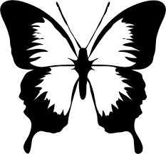 Black And White Stencil Butterfly Outline Butterfly Stencil Butterfly Clip Art Butterfly Stencil Butterfly Drawing