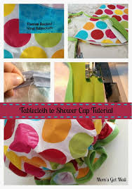 Making Monday Sew Your Own Shower Cap Tutorial Mom S Got Mail Diy Shower Cap Shower Cap Diy Shower