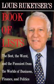 Amazon.com: Louis Rukeyser's Book of Lists: The Best, the Worst and the  Funniest from the Worlds of Business, Finance and Politics: 9780805051278:  Rukeyser, Louis: 圖書