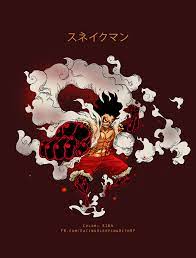 Luffy Sesion Gear 4 Snake Man D Onepiece Luffy Snakeman One Piece Seni Anime Animasi