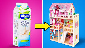 Je nach größe des kinderzimmers können sie 4 kästen zusammenstellen und bekommen eine grundfläche von 1. 27 Coole Diy Barbie Mobel Ideen Youtube