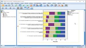 spss stacked relative bar chart of multiple variables