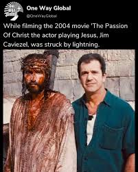 Christian Media | Jim Caviezel was hit by lighting during production of  film 'The Passion of The Christ' & with God's protection did not get hurt.  Wow! 🙏... | Instagram