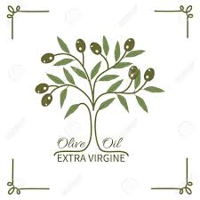 L Olivier Et L Huile D Olive Typography Logo De Badge D Etiquette Huile D Olive Etiquette Huile D Olive Art D Arbre