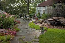 Pool, hard scape and lush green belts. Award Winning Landscape Design Knapp Valley Landscaping
