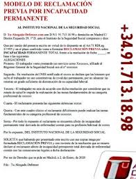 Reclamacion Previa Por Incapacidad Permanente Incapacidad Abogados
