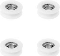 MroMax Nylon Plastic Pulley U-Shape Groove Wheel 6x22x8mm Guide Bearing  Pulley Rail Ball Wheel for Driving Mechanical Equipment, Doors and Windows  ...