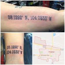 I would like the longitude and latitude of lake chelan, wa as a tattoo design that could fit on one's forearm, wrist or ankle. Tattoo Stew Snyder On Twitter Some Latitude Longitude Action On These Love Birds Tonight Thanks For Looking Northstartattoo Coloradosprings Colorado Hustlebutterdeluxe Teammedieval Medievalironstattoo Electrumstencilproducts