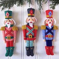 Nutcracker Ornament Mini Class Betz White Felt Ornaments Patterns Felt Ornaments Nutcracker Ornaments